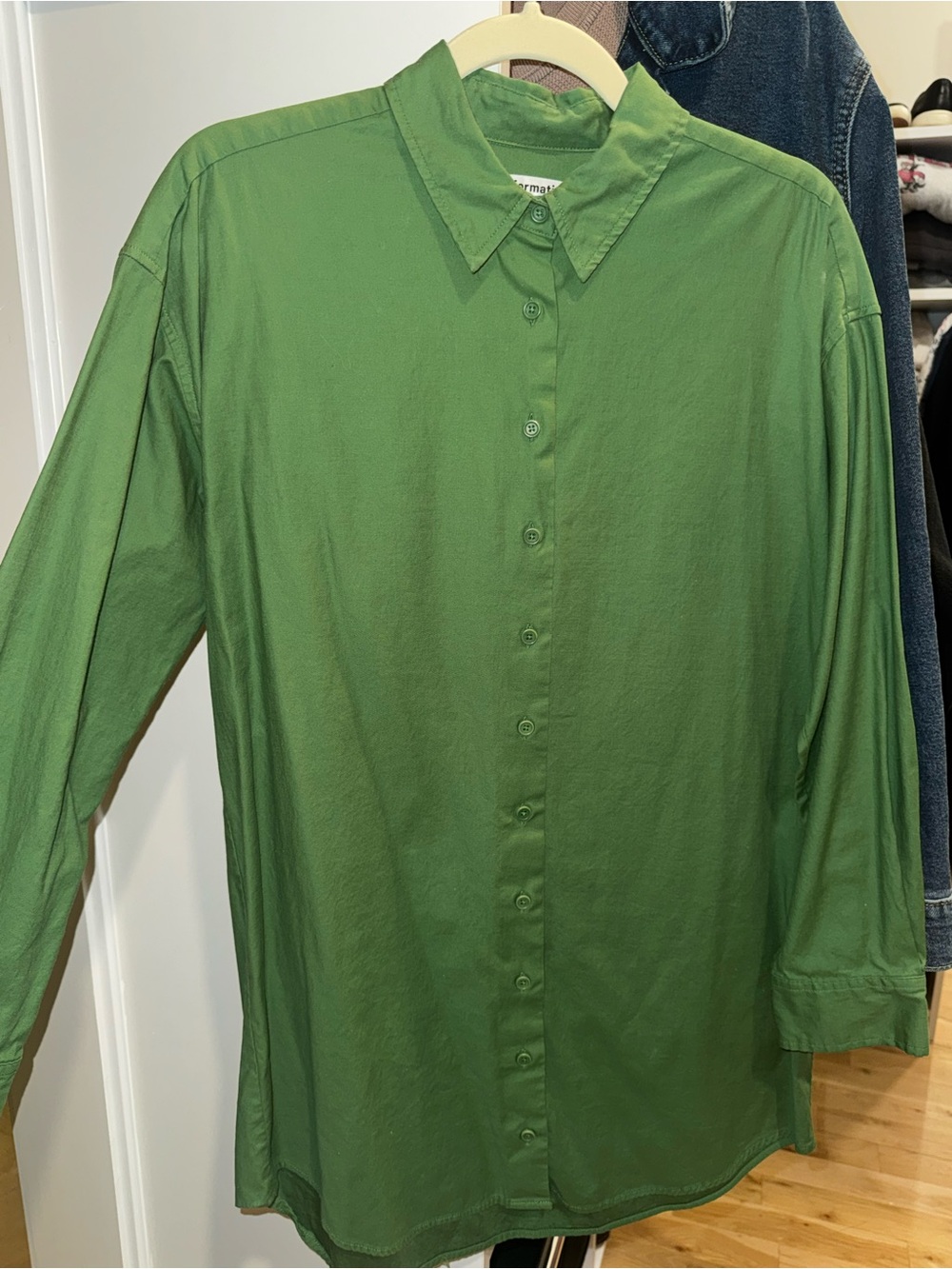Reformation Green Women’s Button-Down Dress